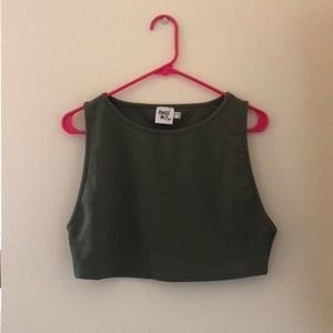 Princess Polly Green Cropped Tank